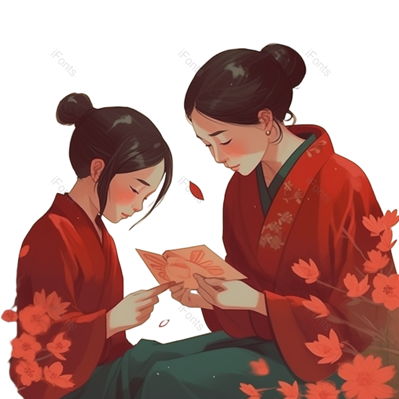 节日图片,母亲节元素,唯美PNG,妈妈免抠素材